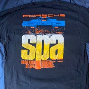 Vintage Porsche 917 Spa race car tee shirt. Printed on a Hanes tee shirt